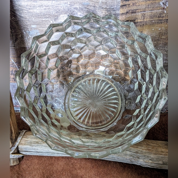 Vintage 50's Fostoria American Pattern Crystal Bowl - Picture 9 of 9